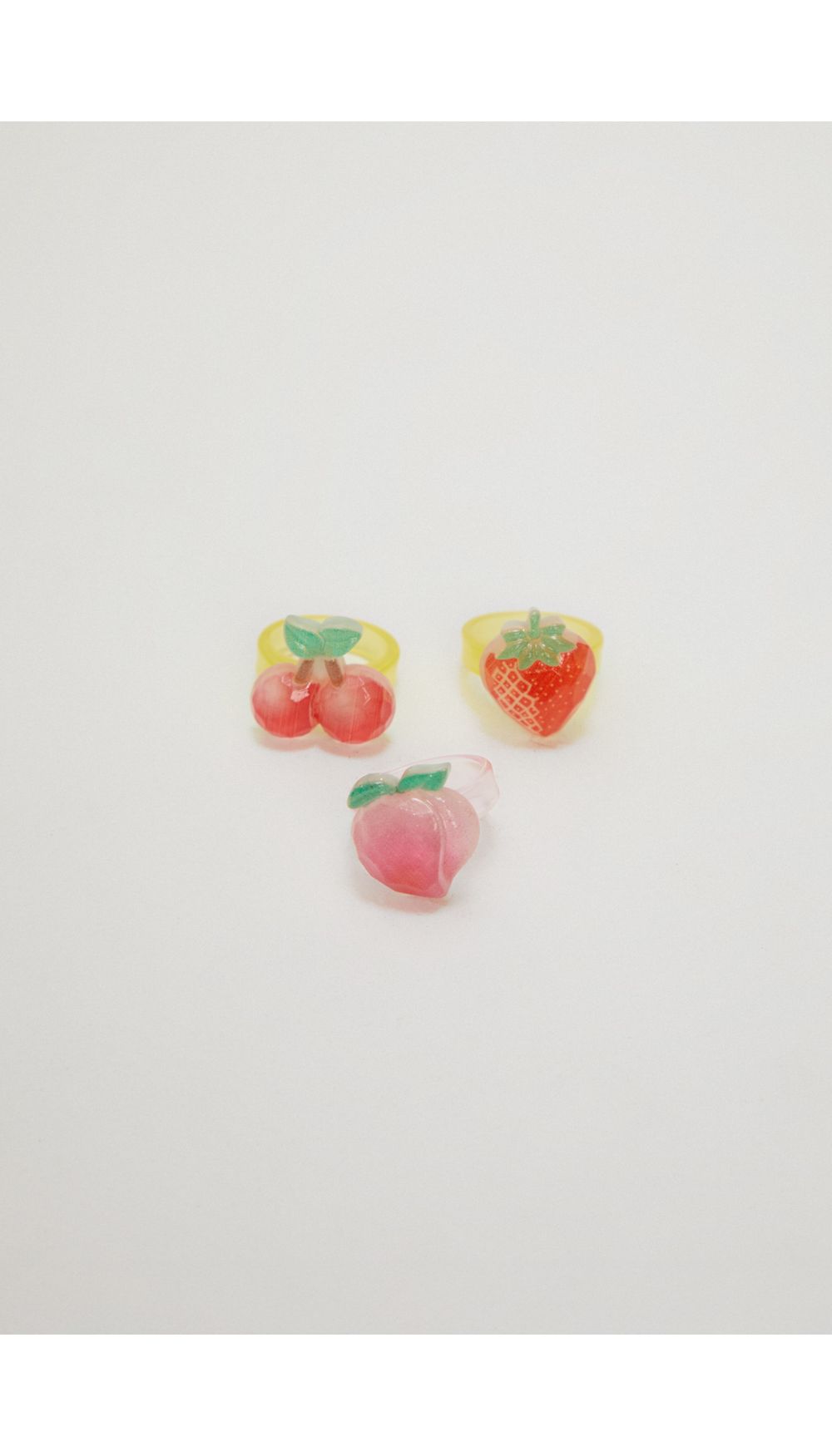 Set anillos frutas