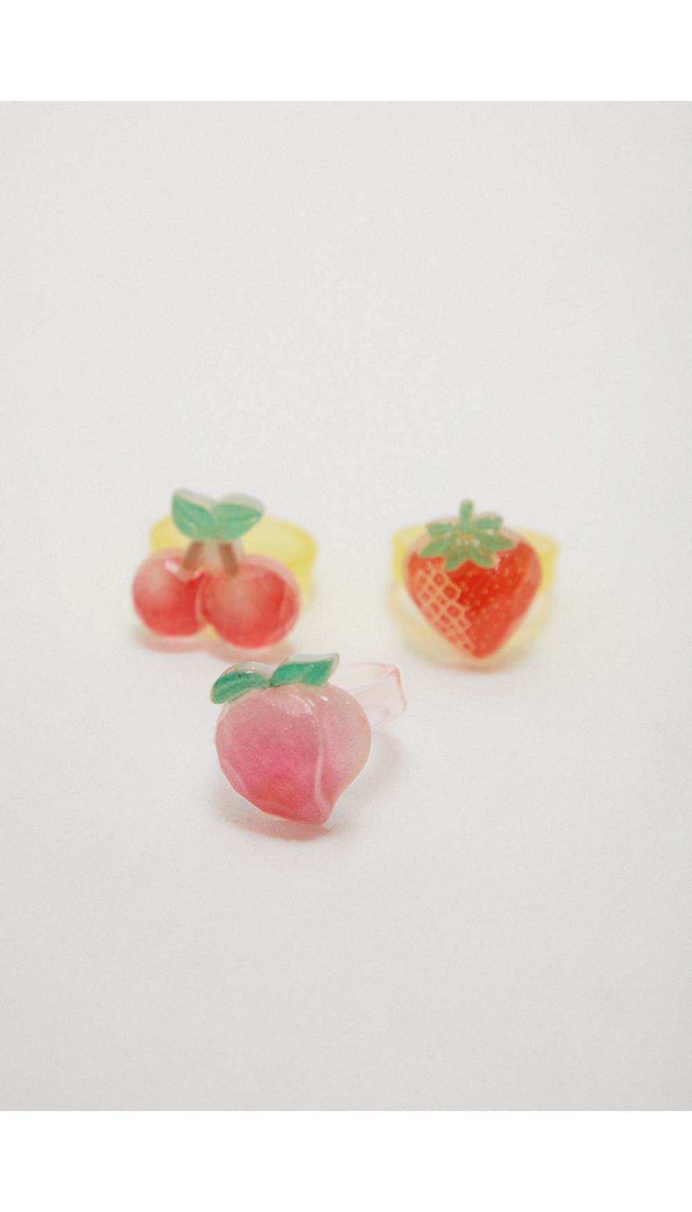 Set anillos frutas