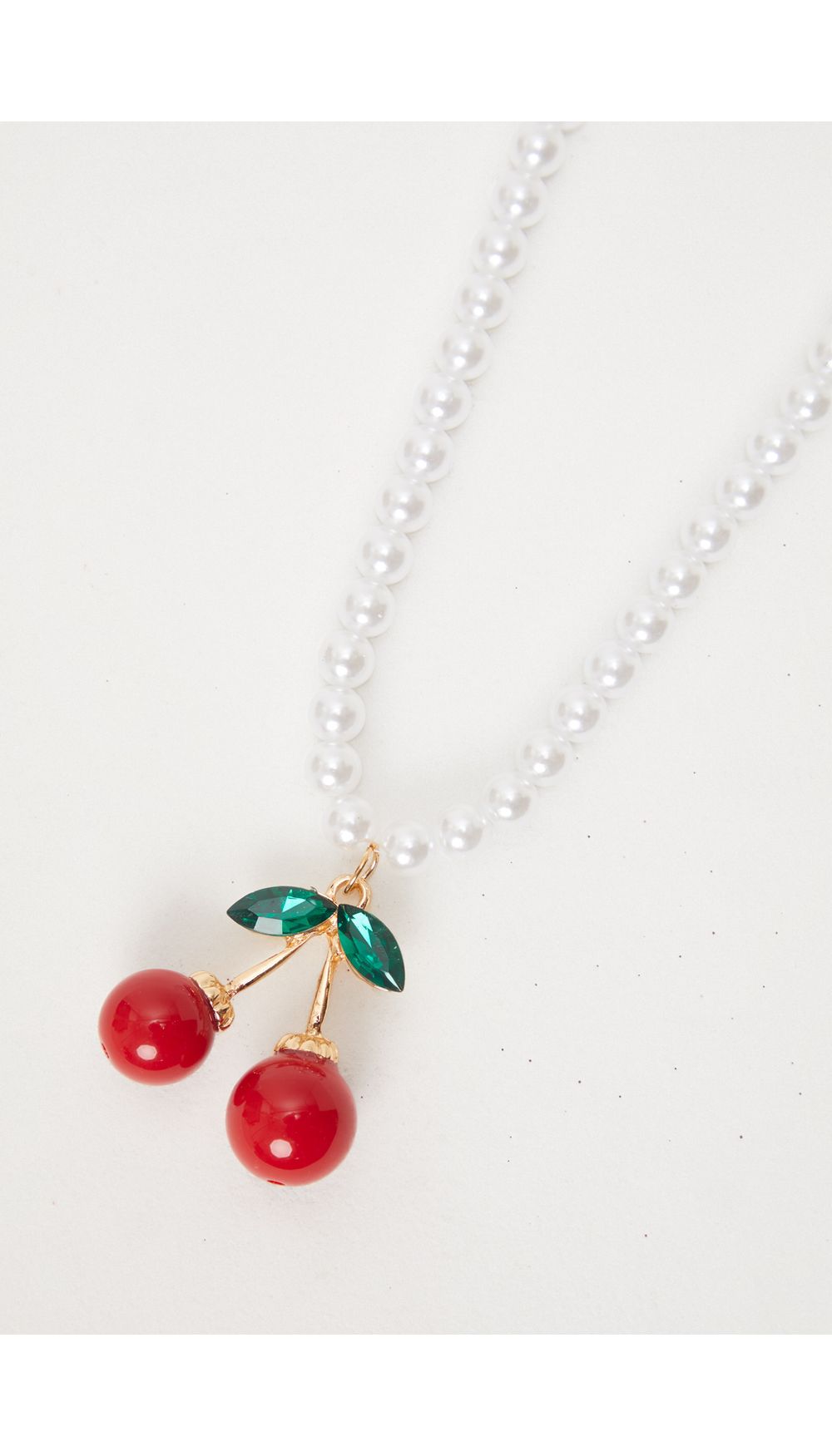 Collar perla y cherry