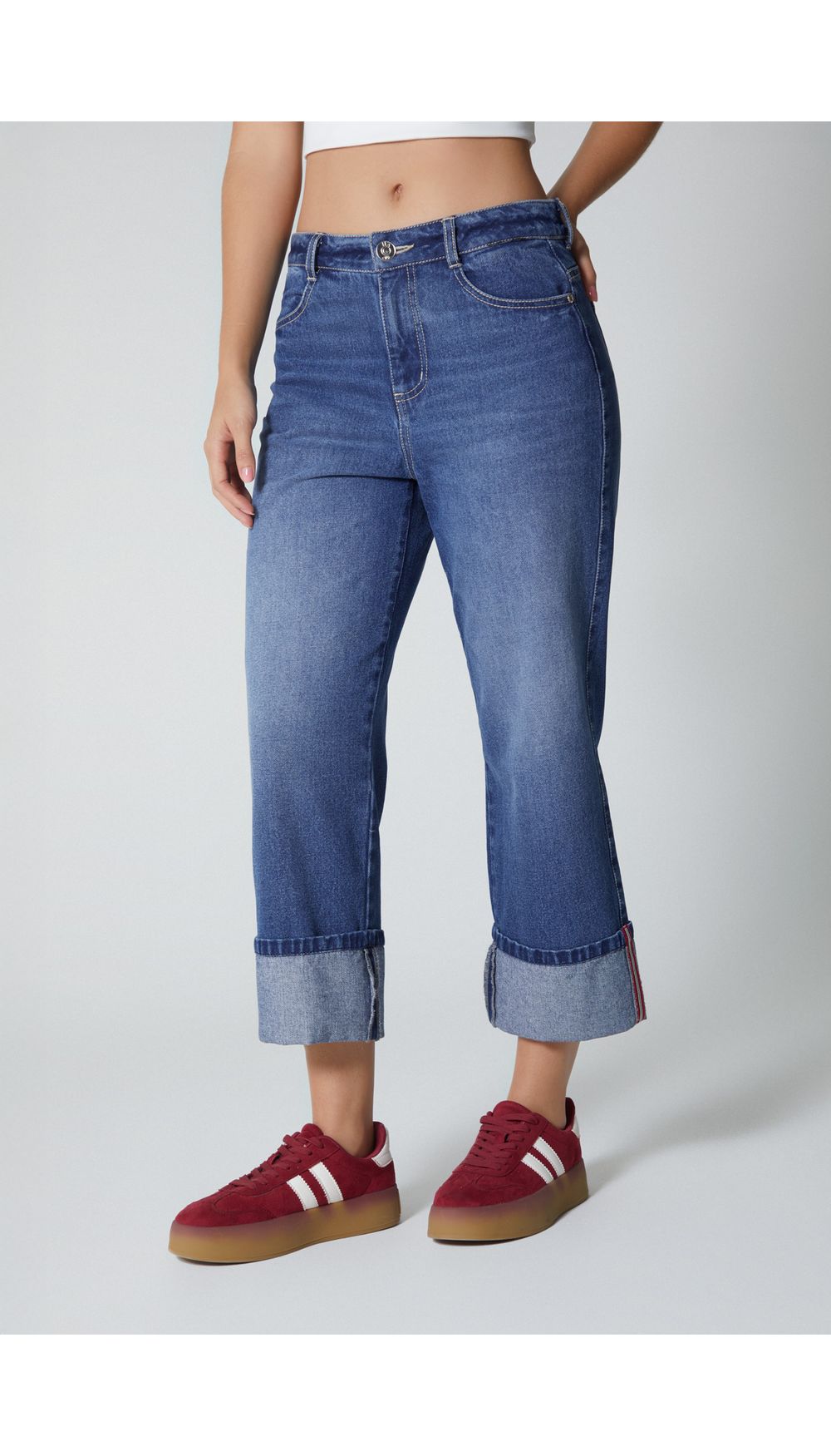 Jean para mujer  tiro bajo  boyfriend