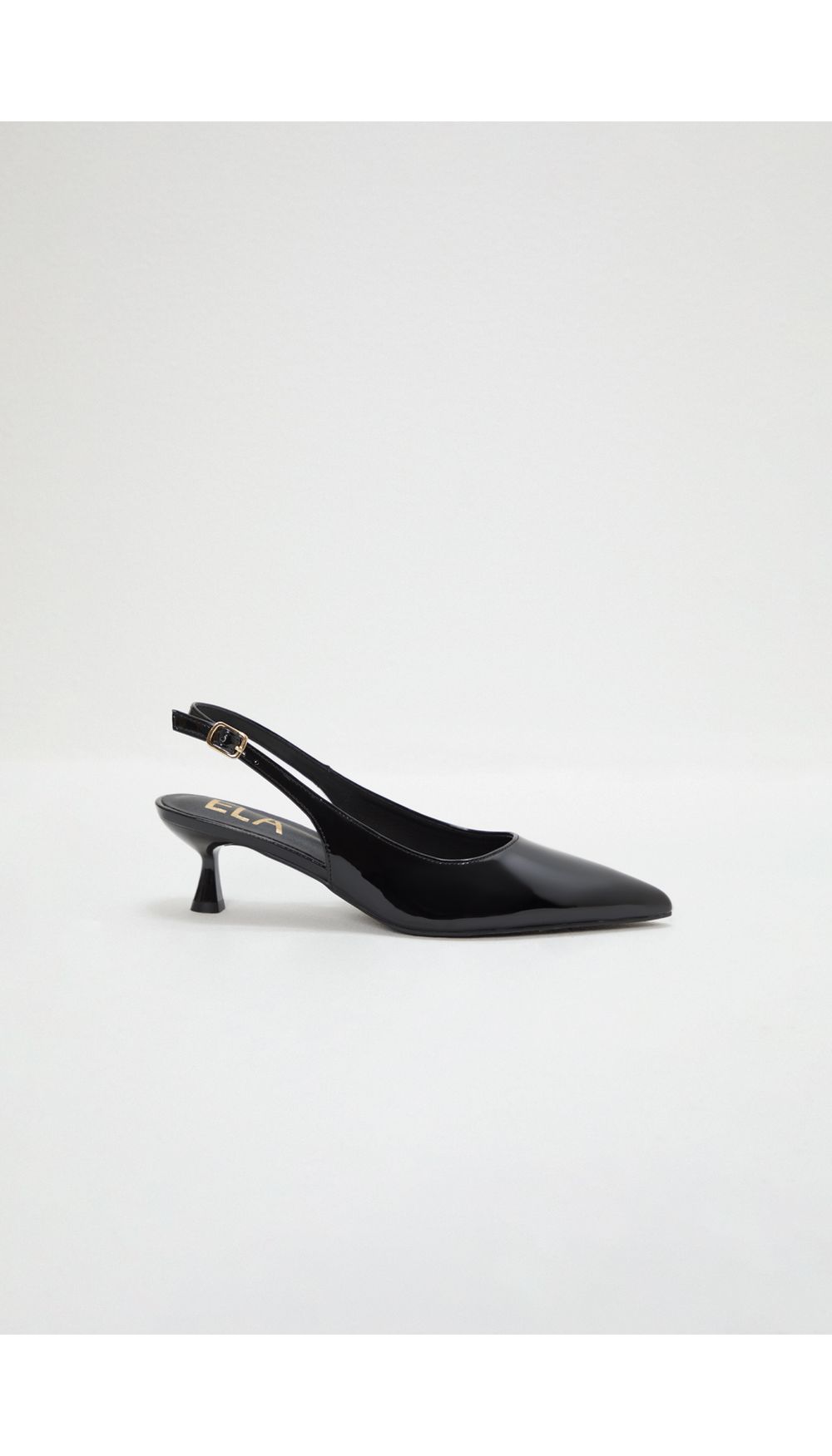 Stiletto tacon bajo destalonado