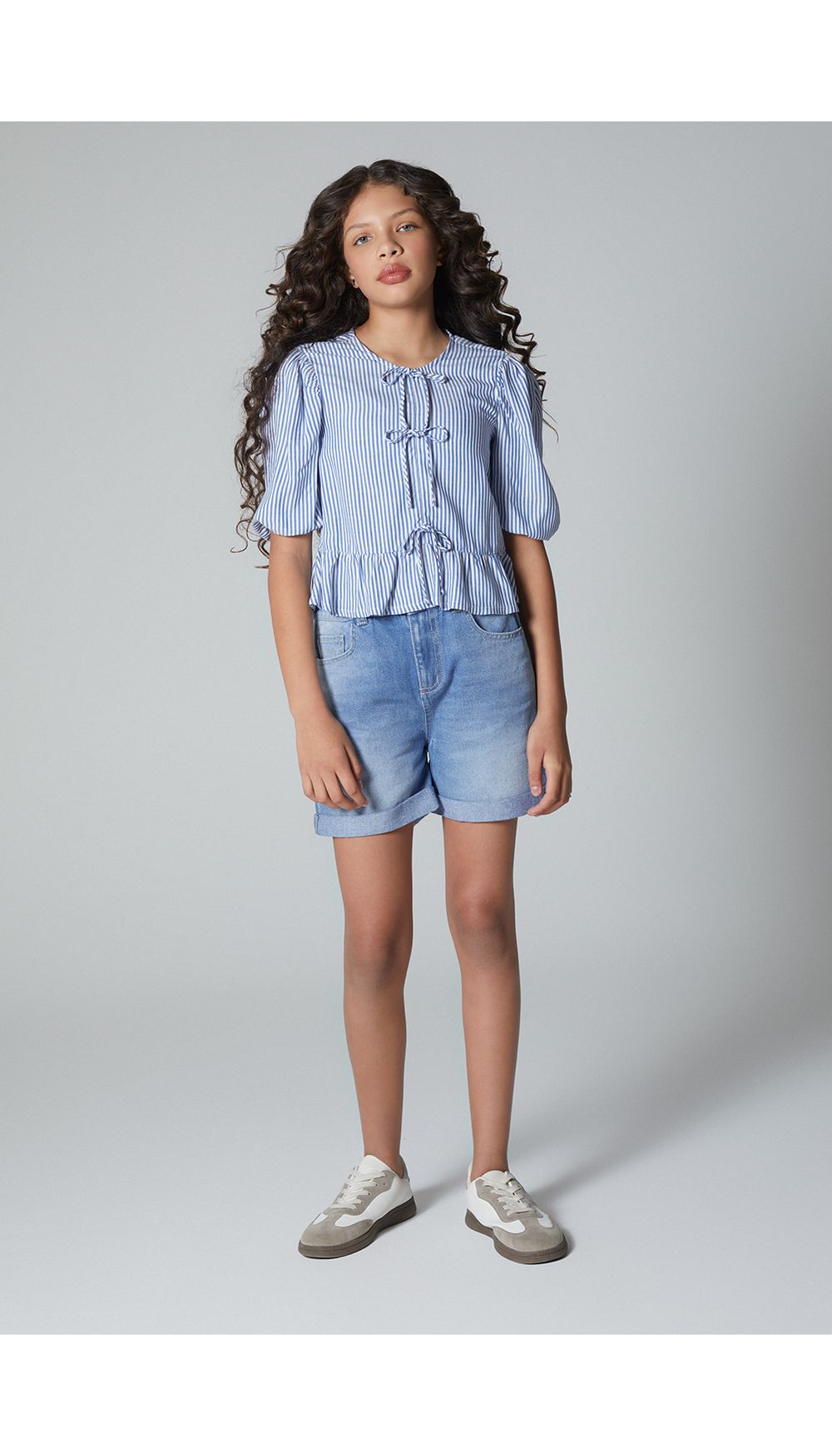 Blusa con moños para girl