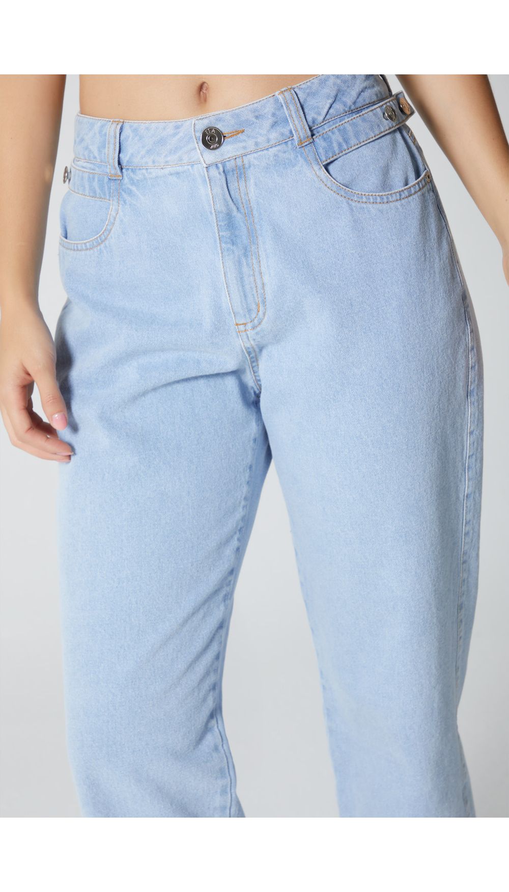 Jean para mujer  tiro alto mom fit