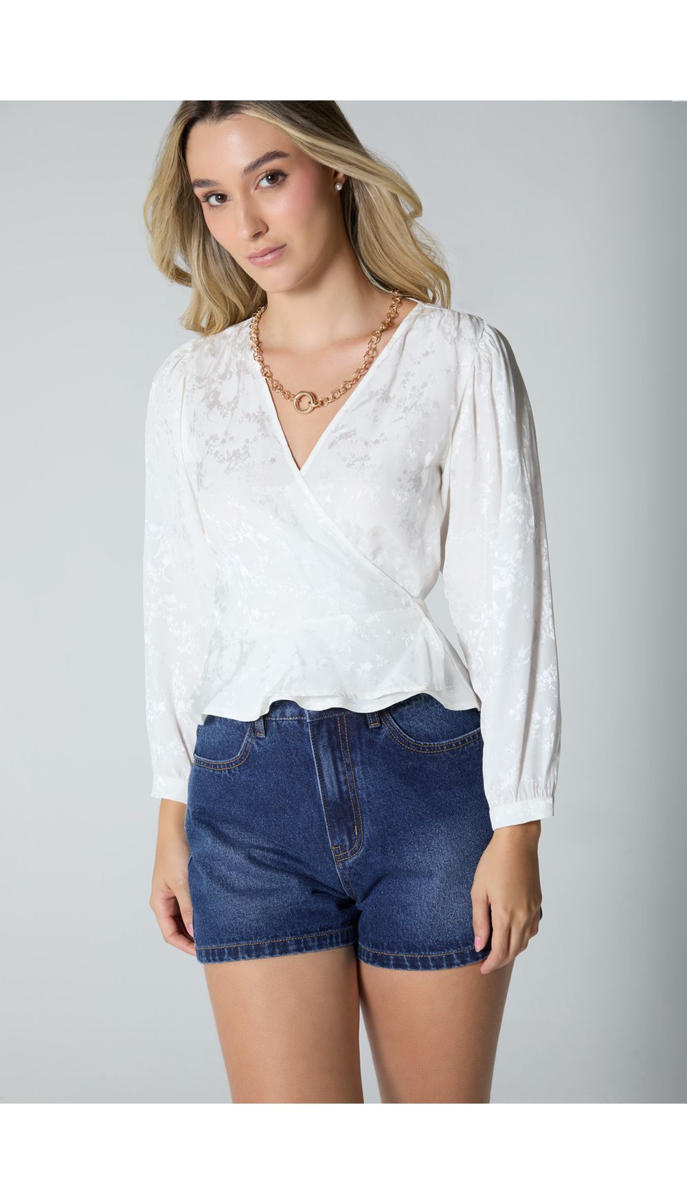 Blusa para mujer manga tres cuartos