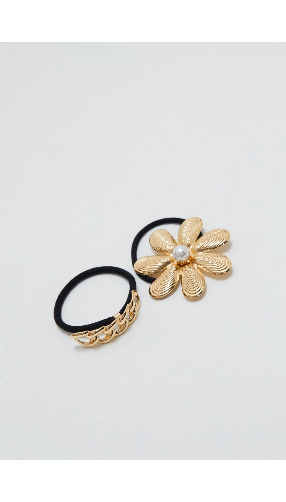 Set de accesorios para el pelo en forma de flor y cadena