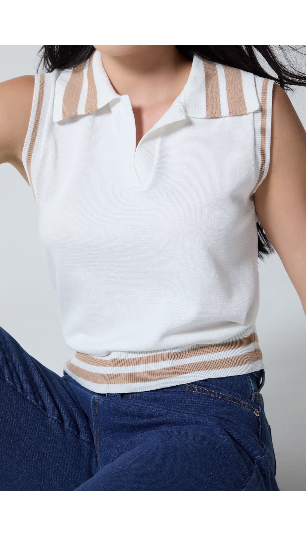 Chaleco tejido para mujer
