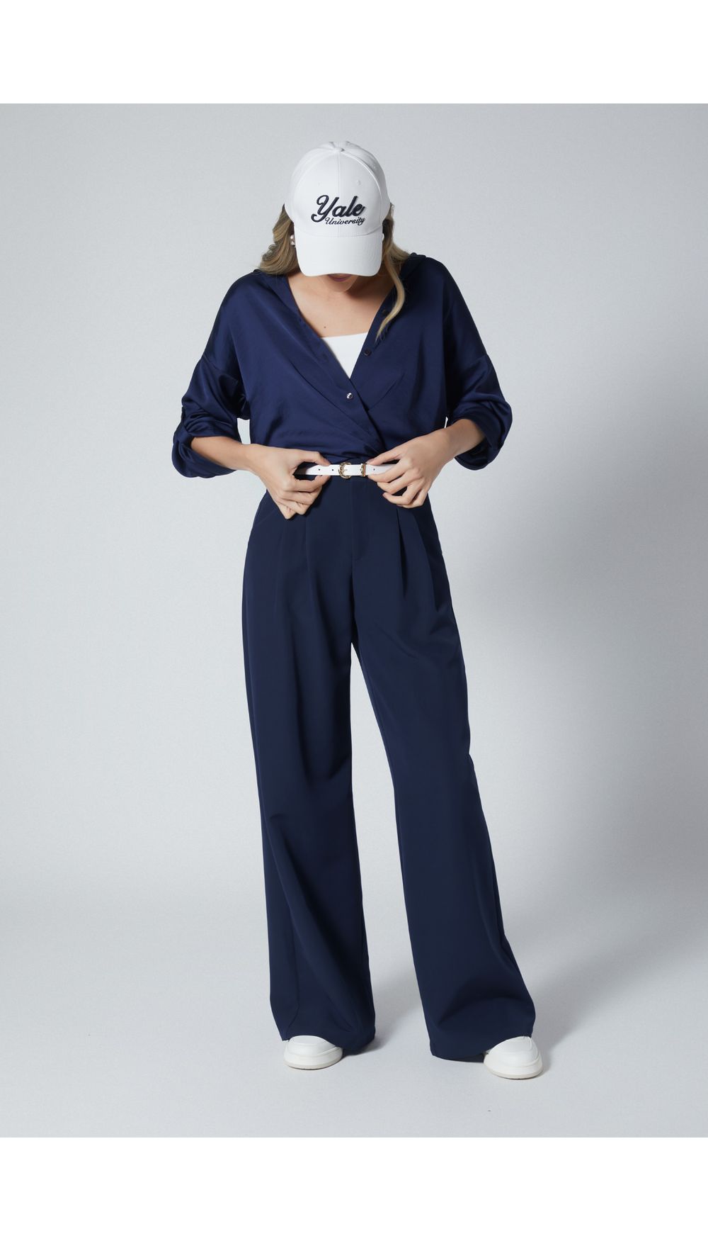 Bluson camisero para dama manga tres cuartos