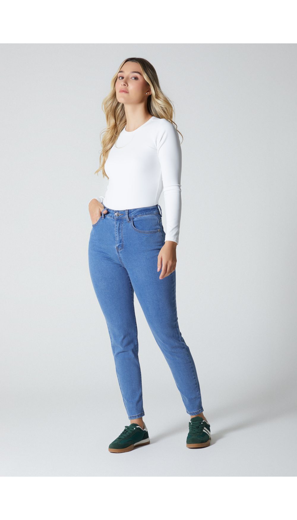 Jean skinny basico para mujer