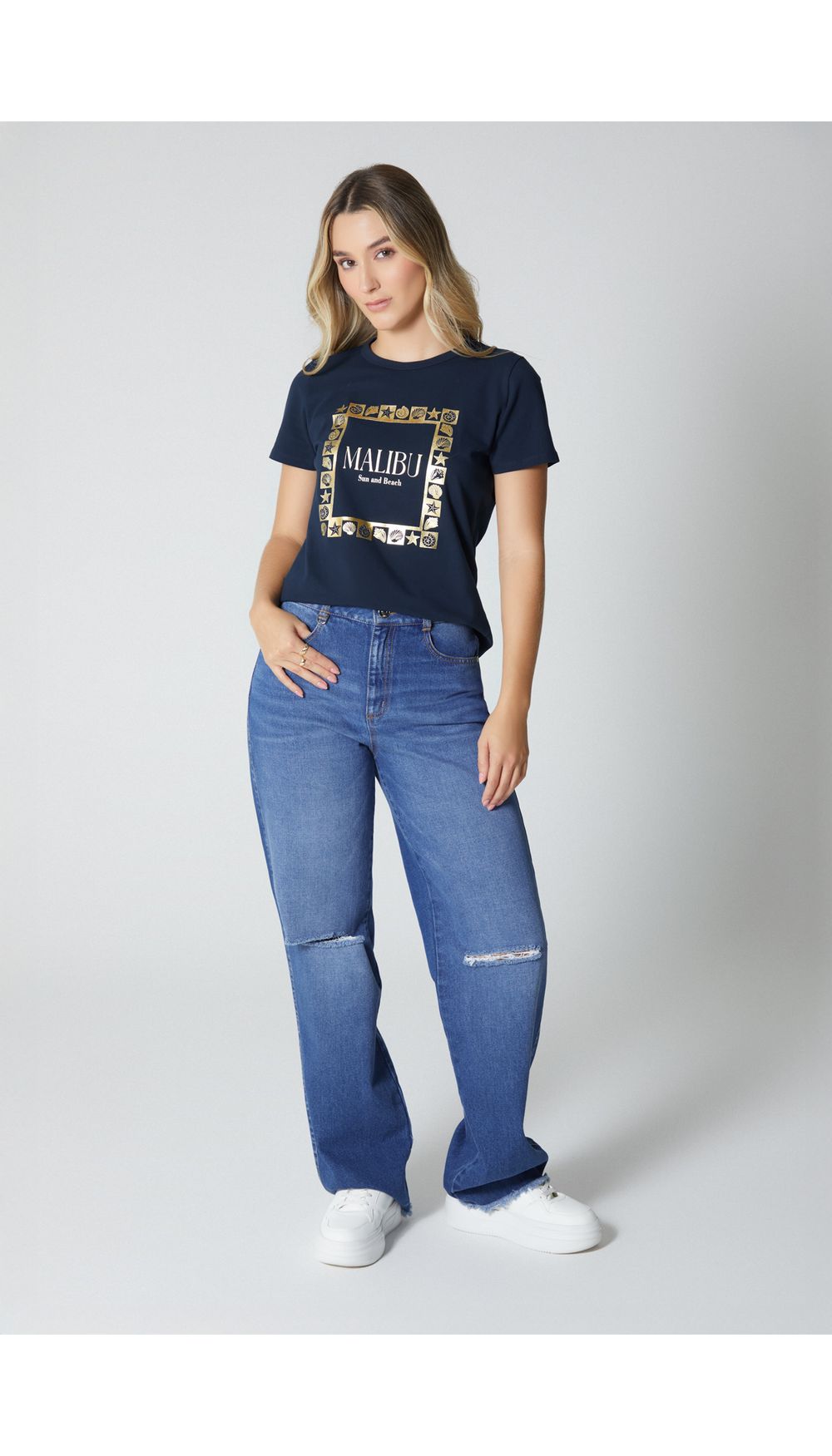 Camiseta estampada para mujer