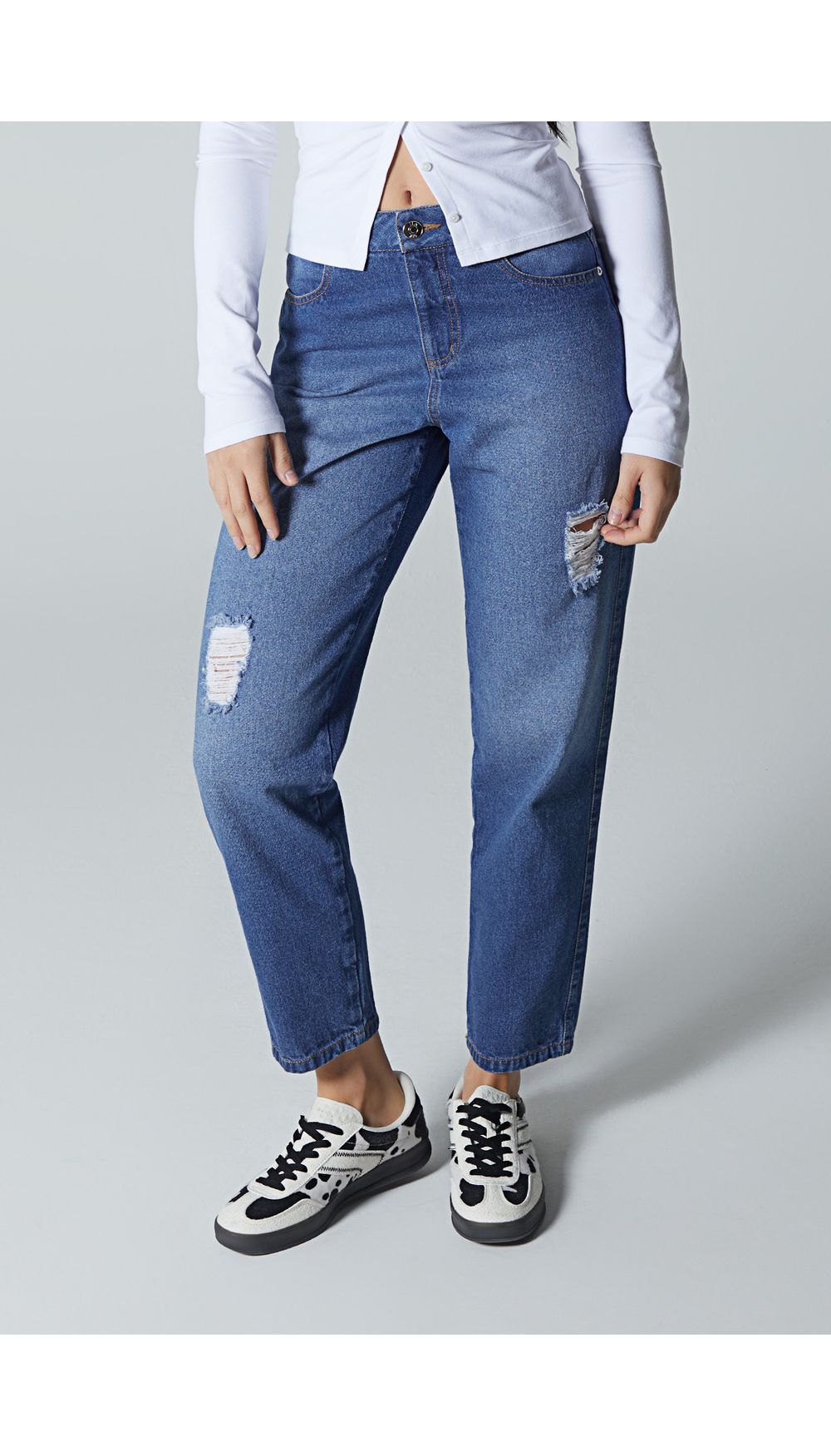 Blusa para mujer escote bandeja con manga