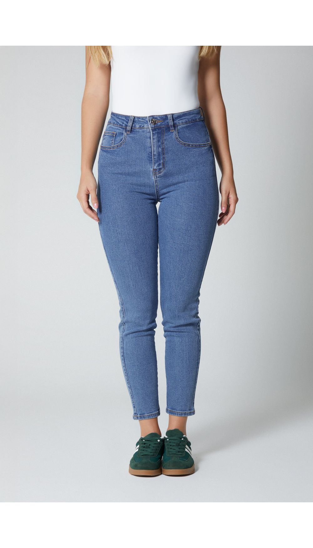 Jean skinny basico precio gancho para mujer