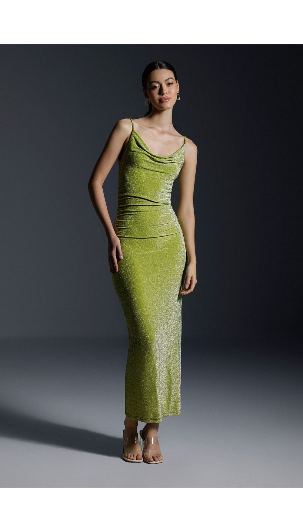 Vestido largo de tiras para mujer