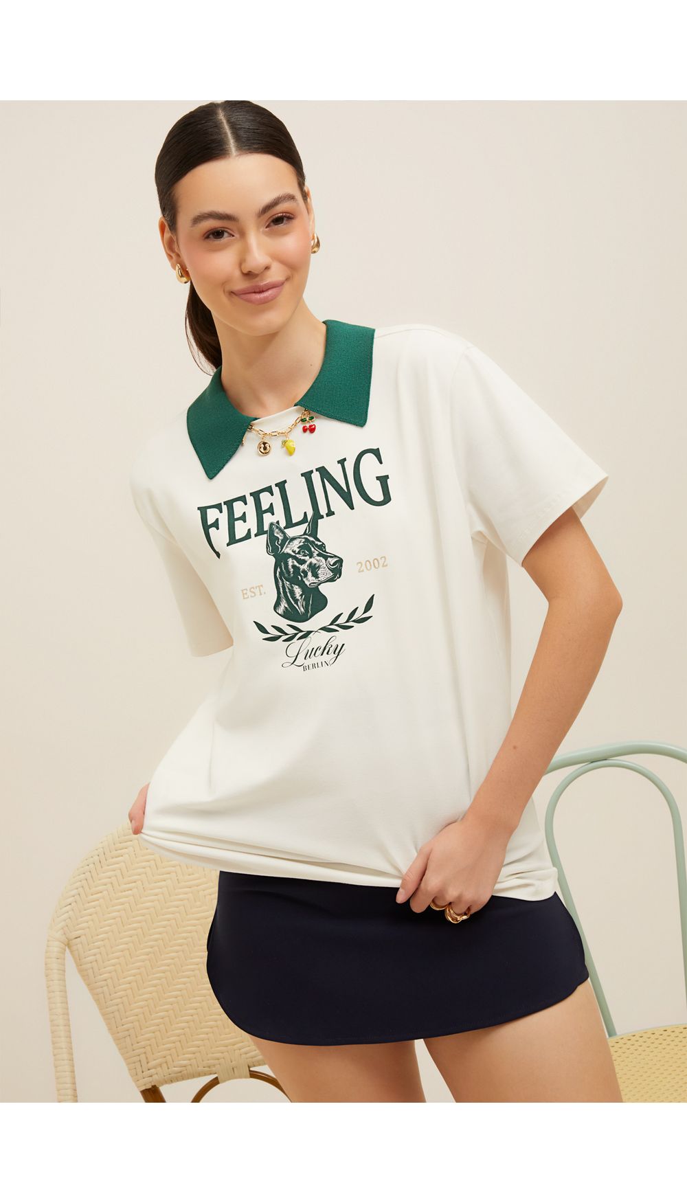 Camiseta estampada para mujer