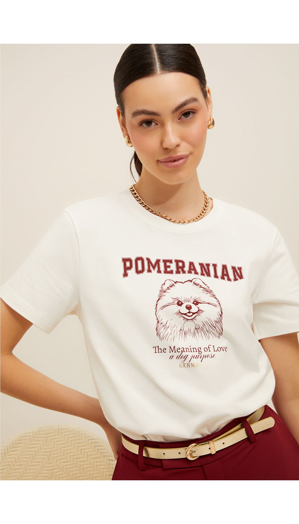 Camiseta estampada para mujer