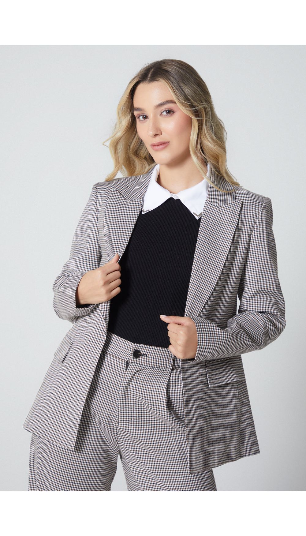 Blazer manga larga oversize para mujer