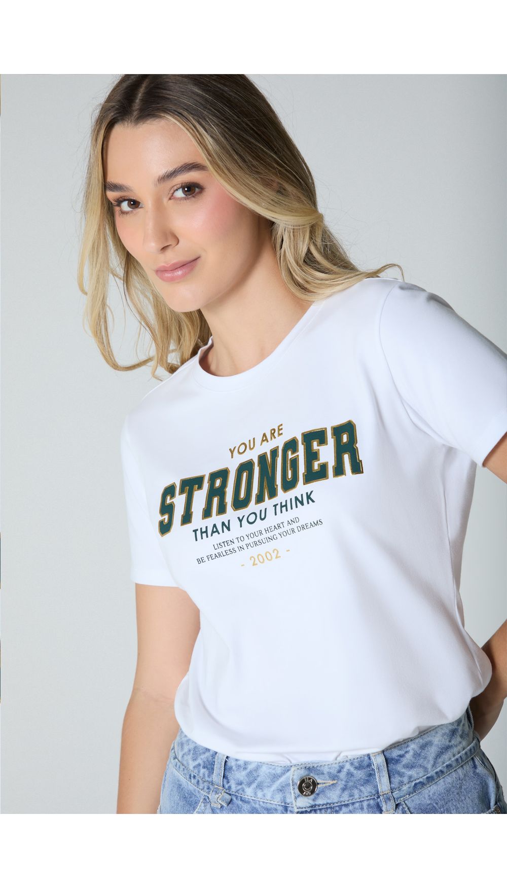 Camiseta para mujer estampada