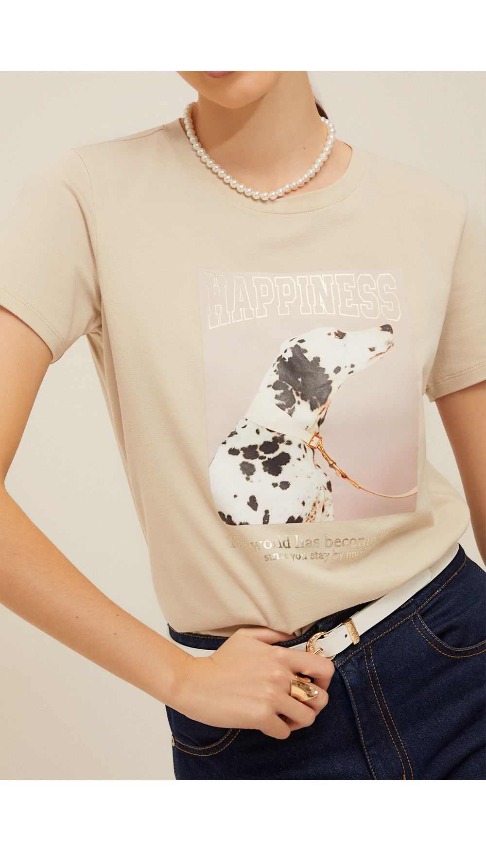 Camiseta estampada para mujer