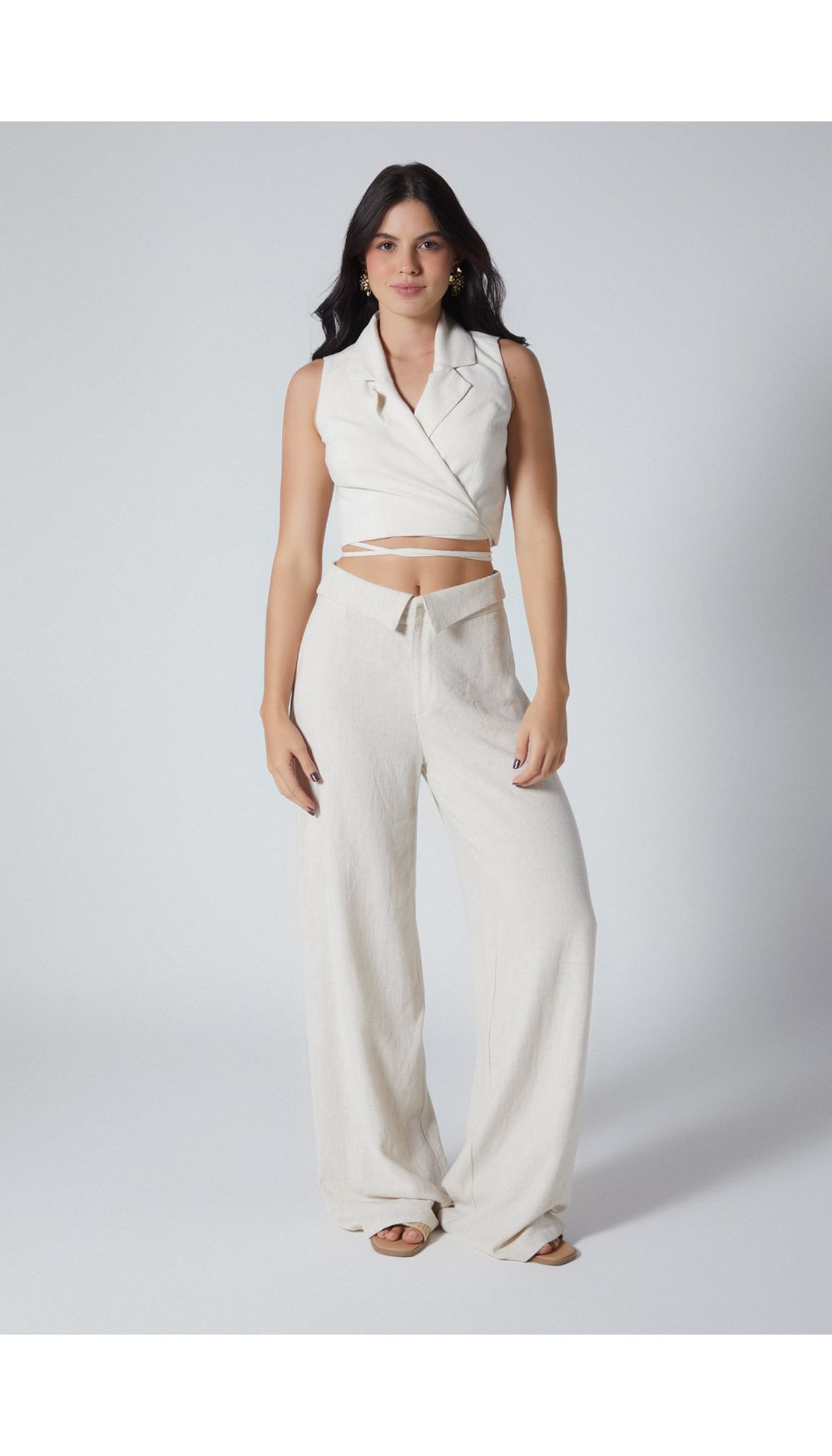 Pantalon tiro alto para mujer