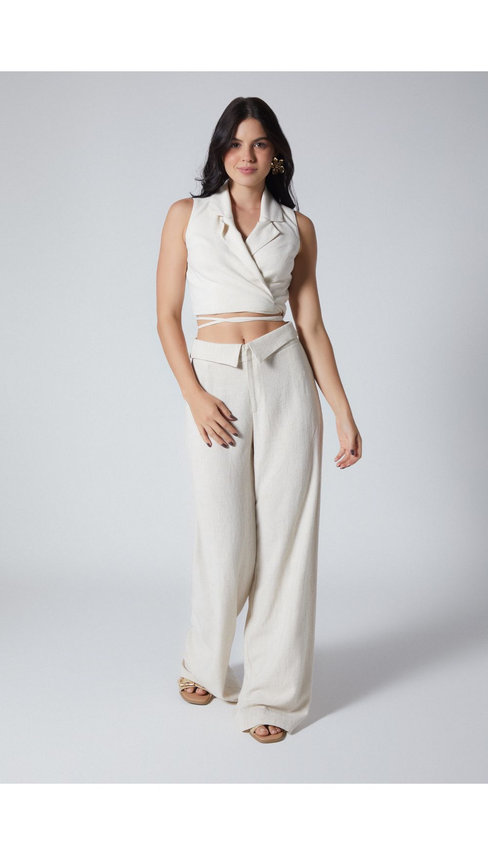 Pantalon tiro alto para mujer