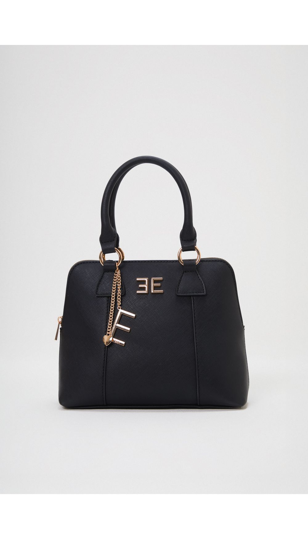 Bolso de mano con logo en frontal