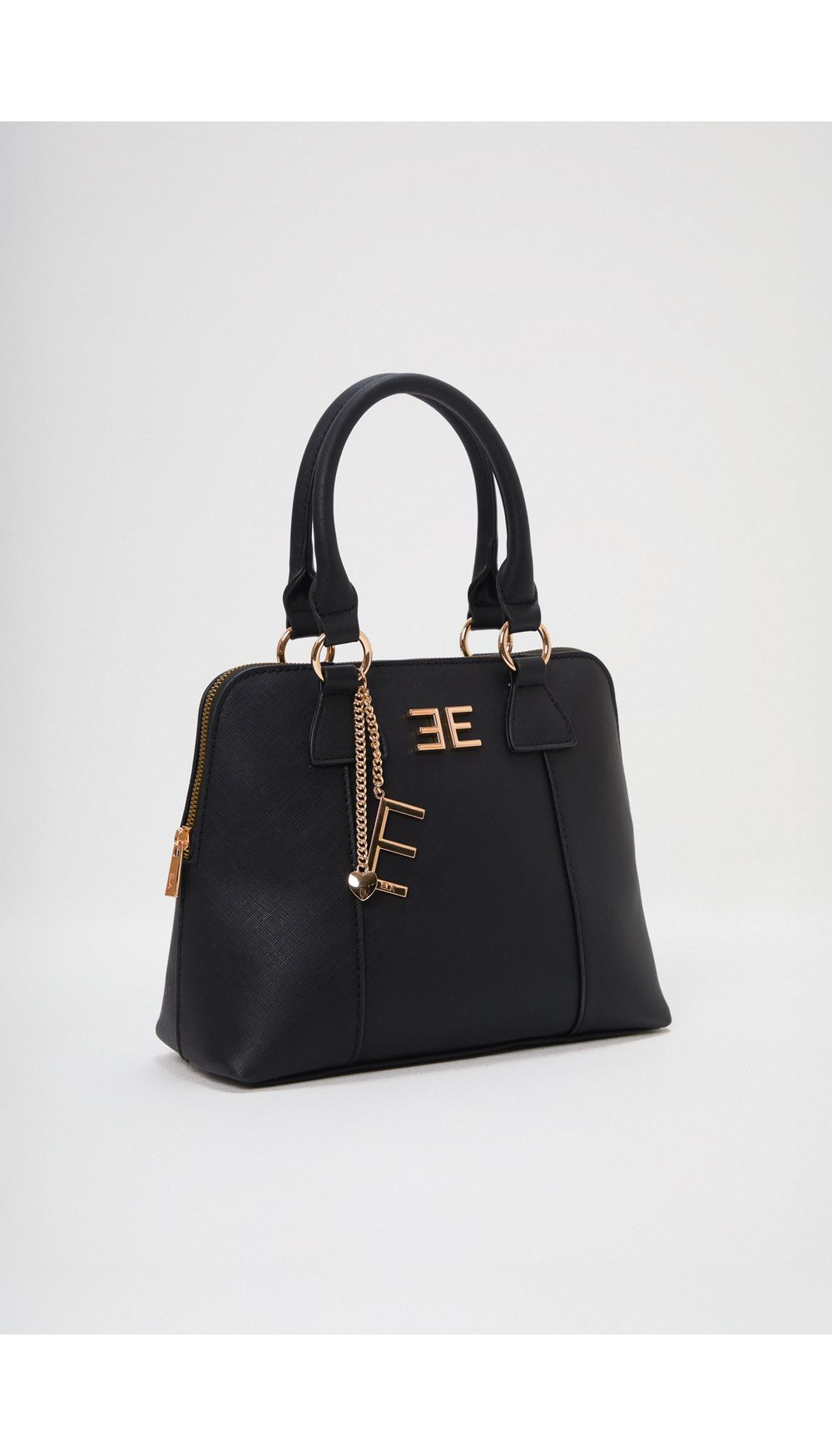 Bolso de mano con logo en frontal