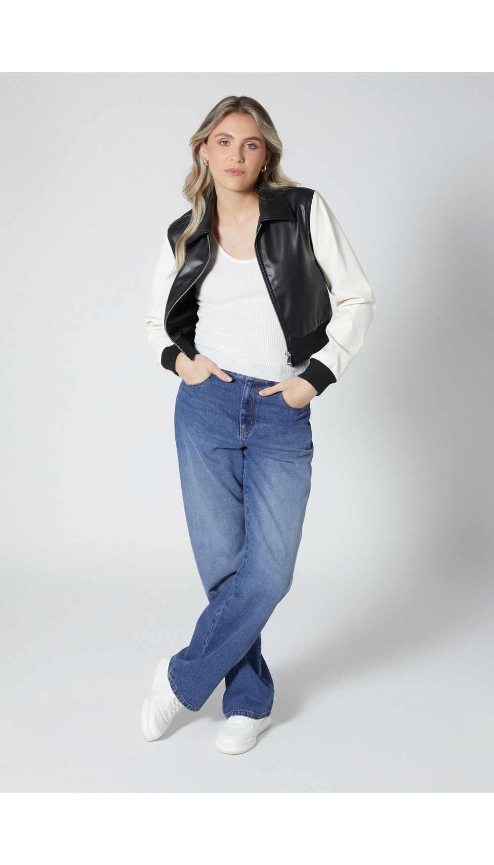 Chaqueta manga larga para mujer