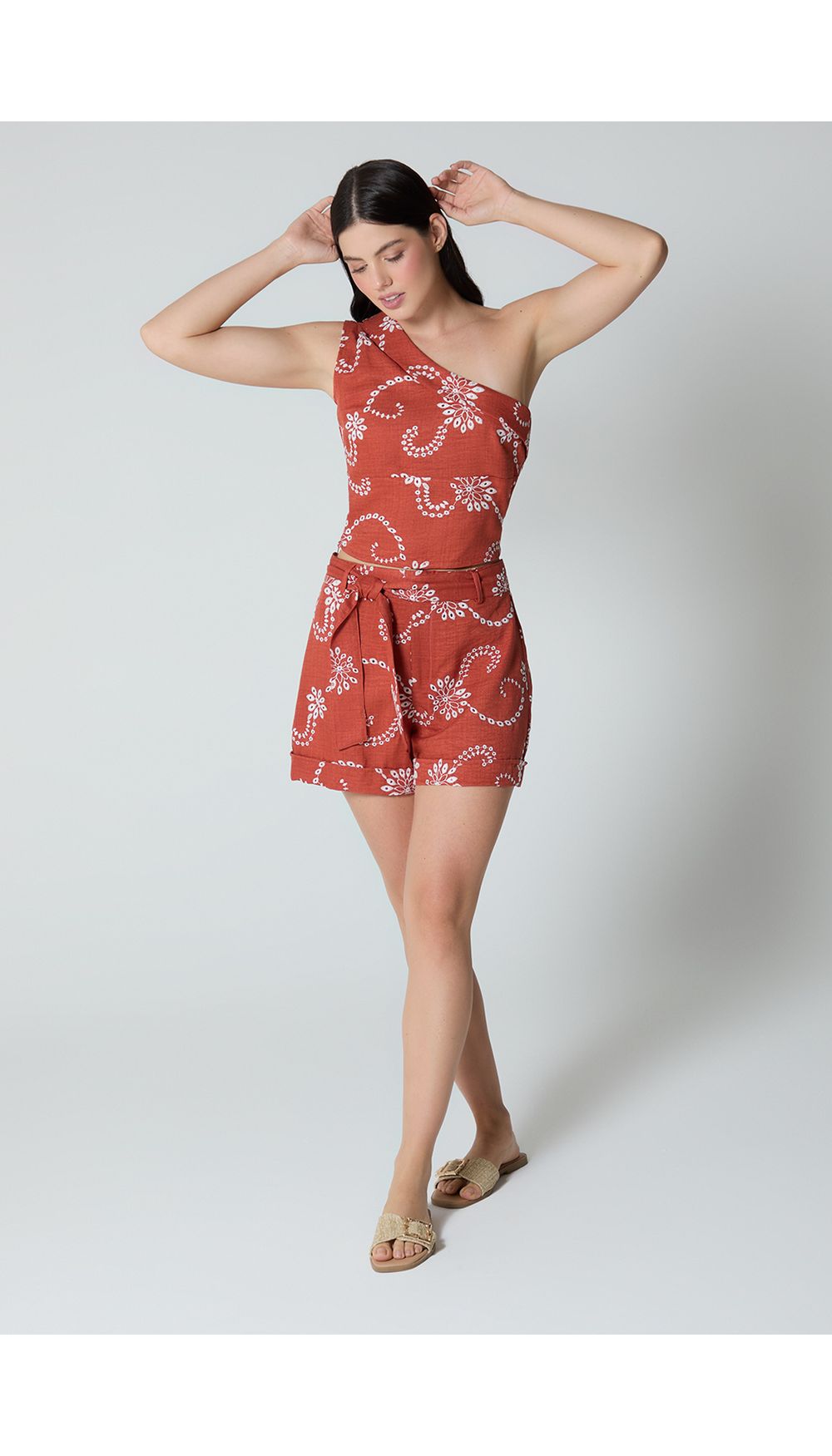 Blusa de un hombro para mujer