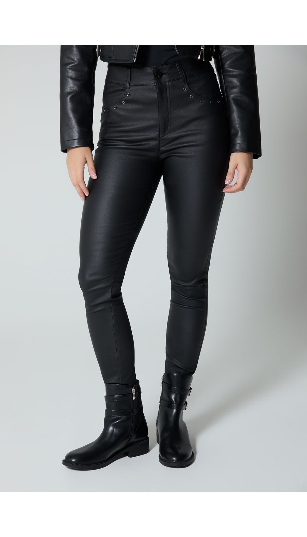 Jean para mujer tiro medio skinny