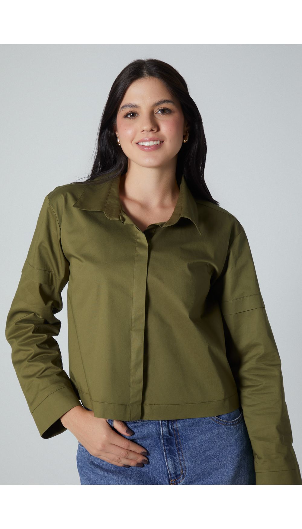 Camisa para mujer manga larga