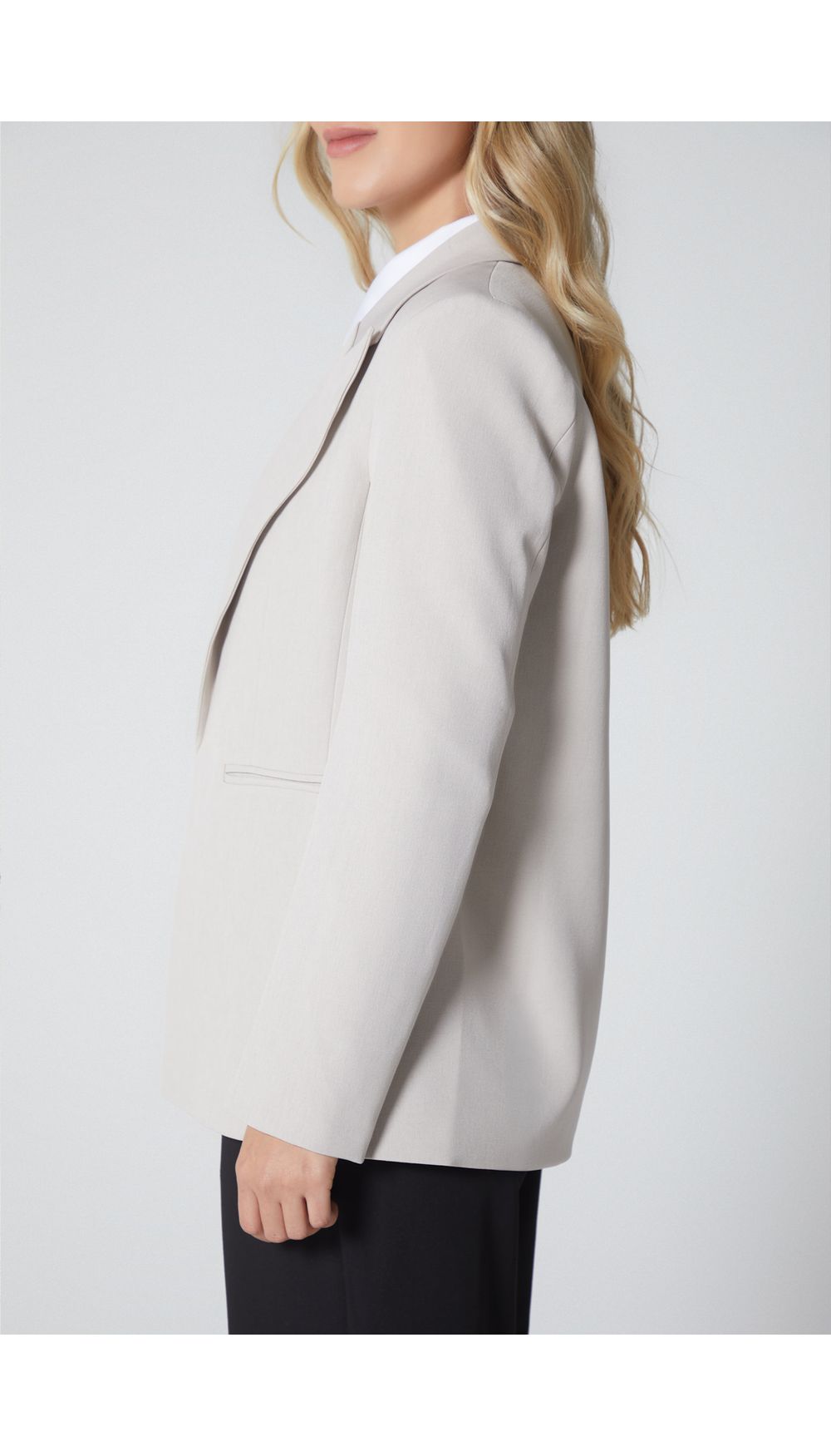 Blazer manga larga oversize para mujer