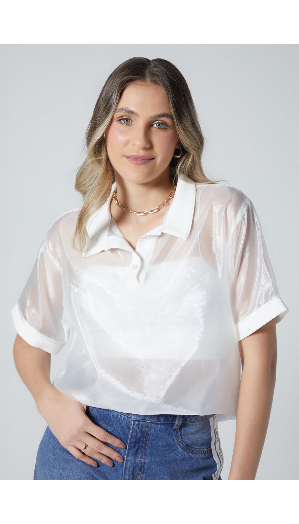 Blusa para mujer manga corta