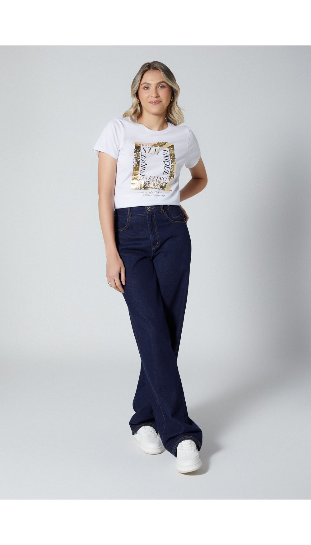 Camiseta estampada para mujer de precio gancho