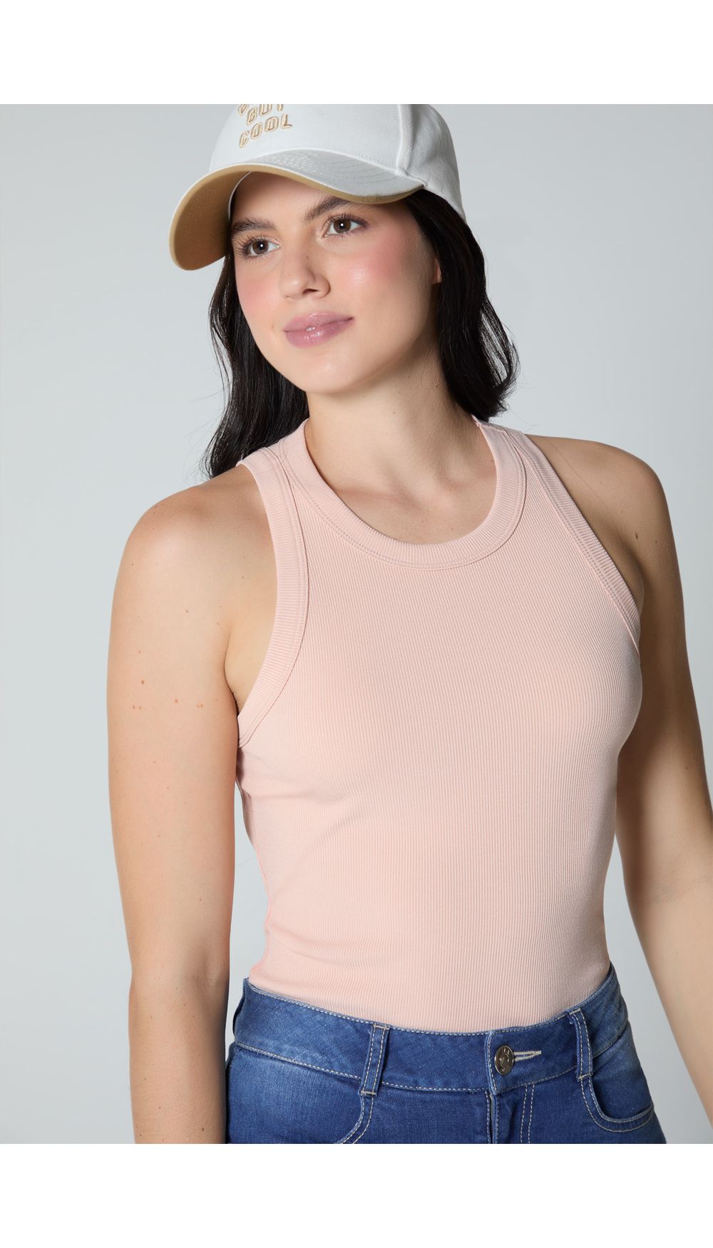 Blusa manga sisa en rib para mujer