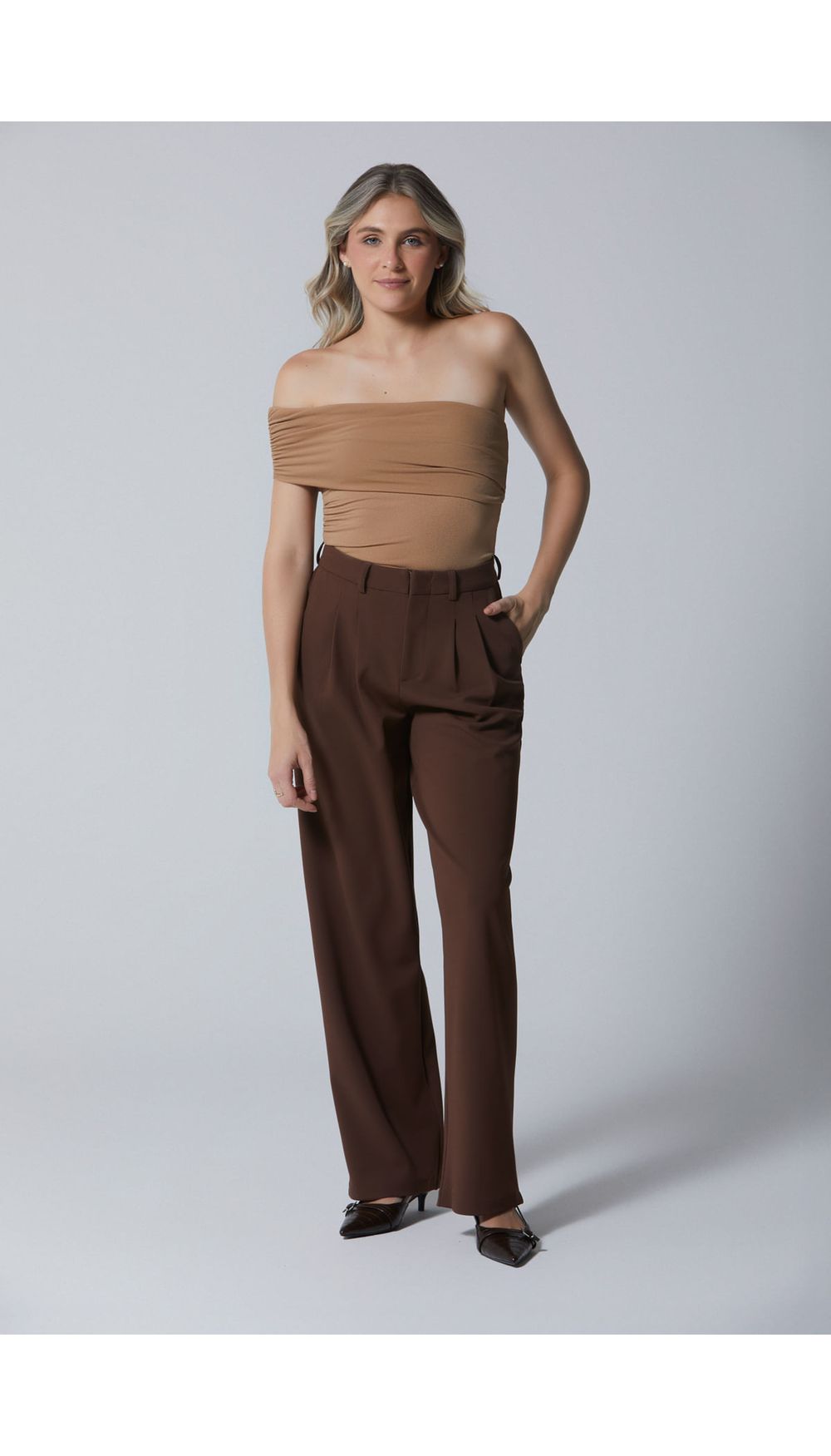 Pantalon tiro alto para mujer