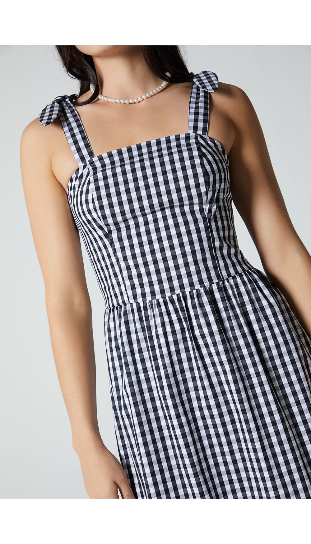 Vestido midi para mujer de tiras