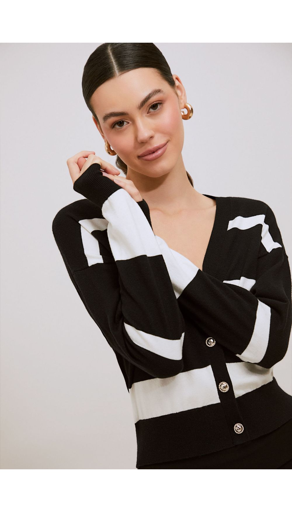 Cardigan manga larga para mujer