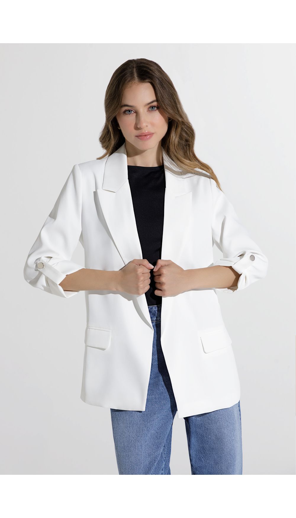 Blazer manga tres cuartos para mujer