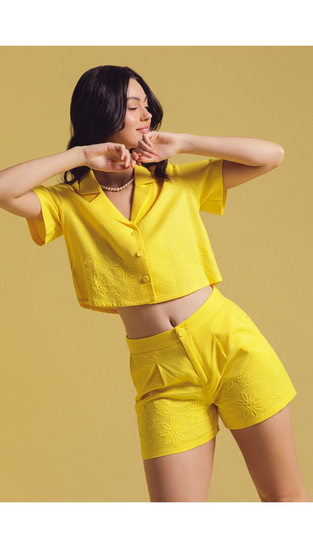 Short tiro alto para mujer