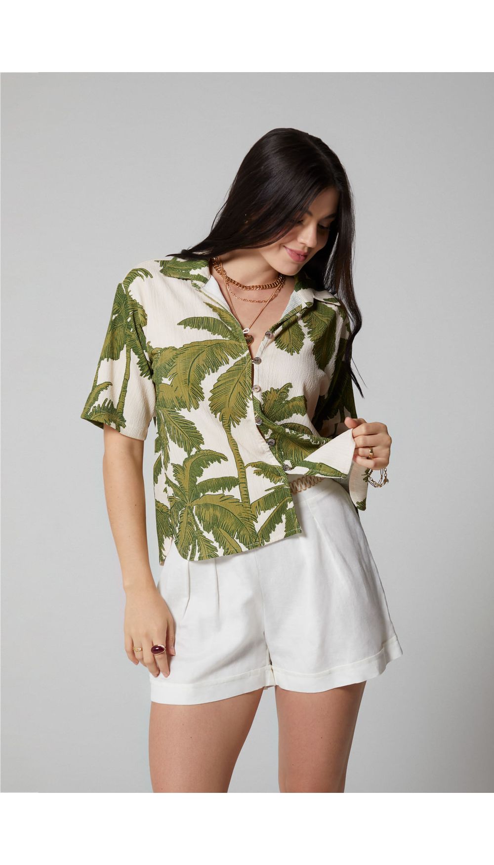 Blusa camisera para mujer