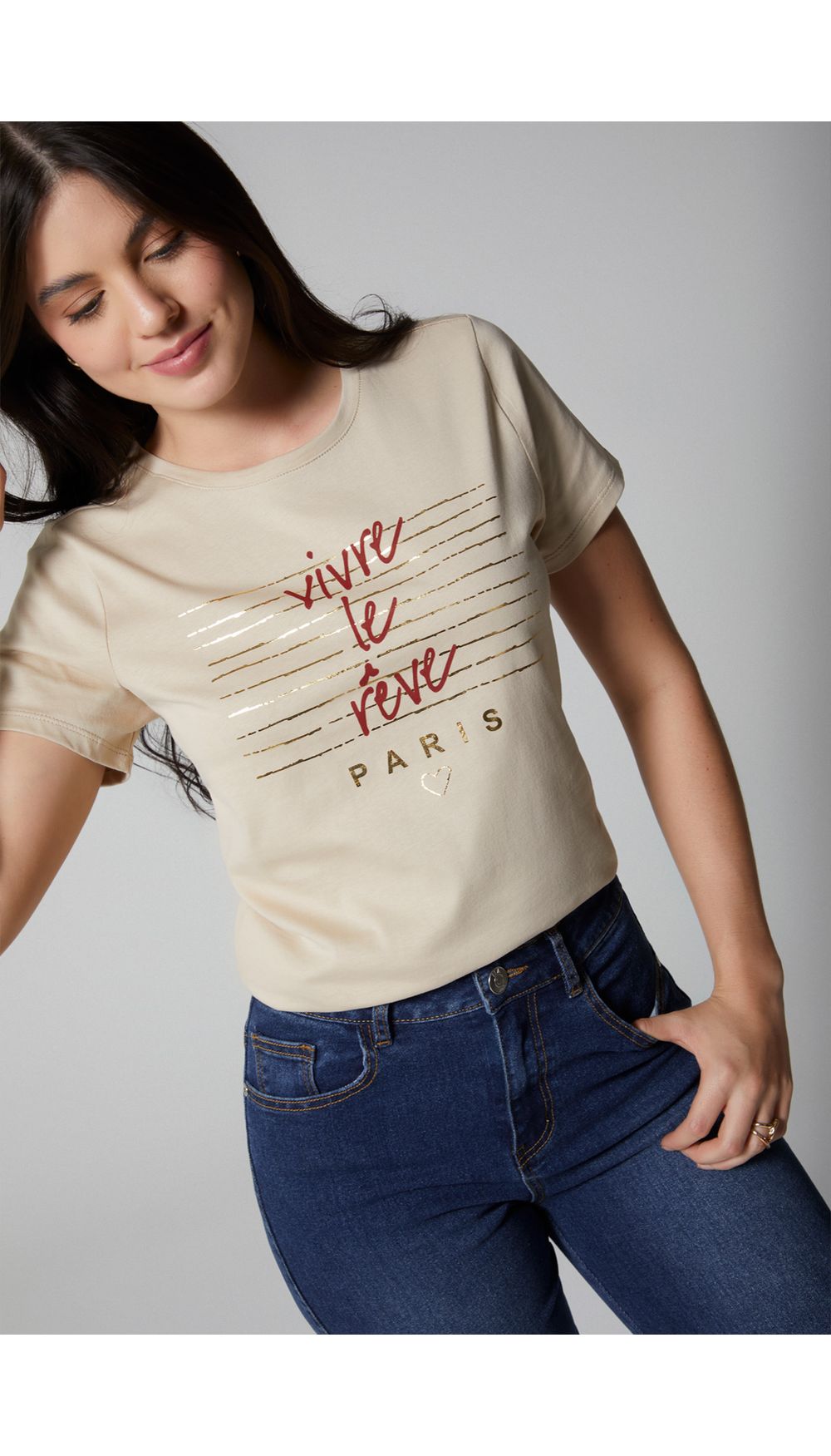 Camiseta para mujer precio gancho