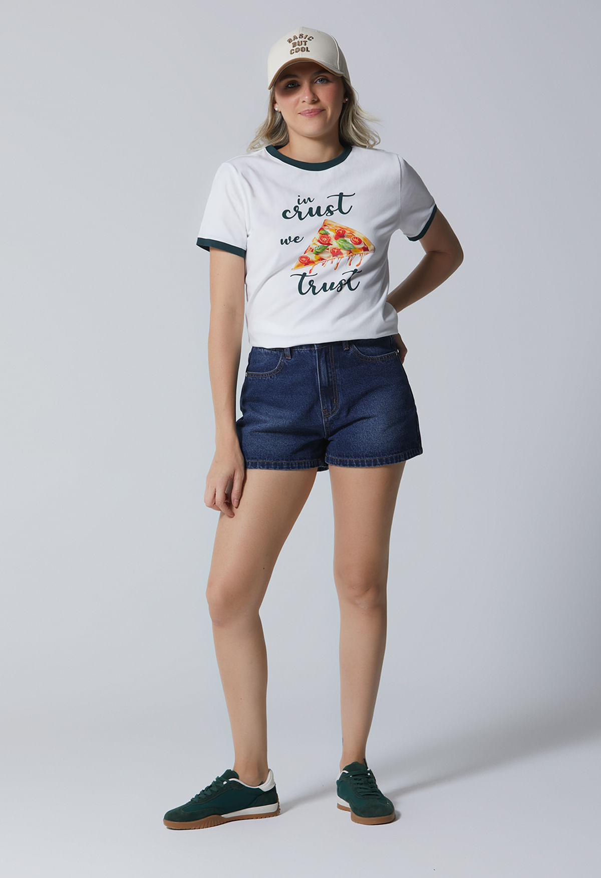 Camiseta para mujer ajustada l natural - Imagen principal