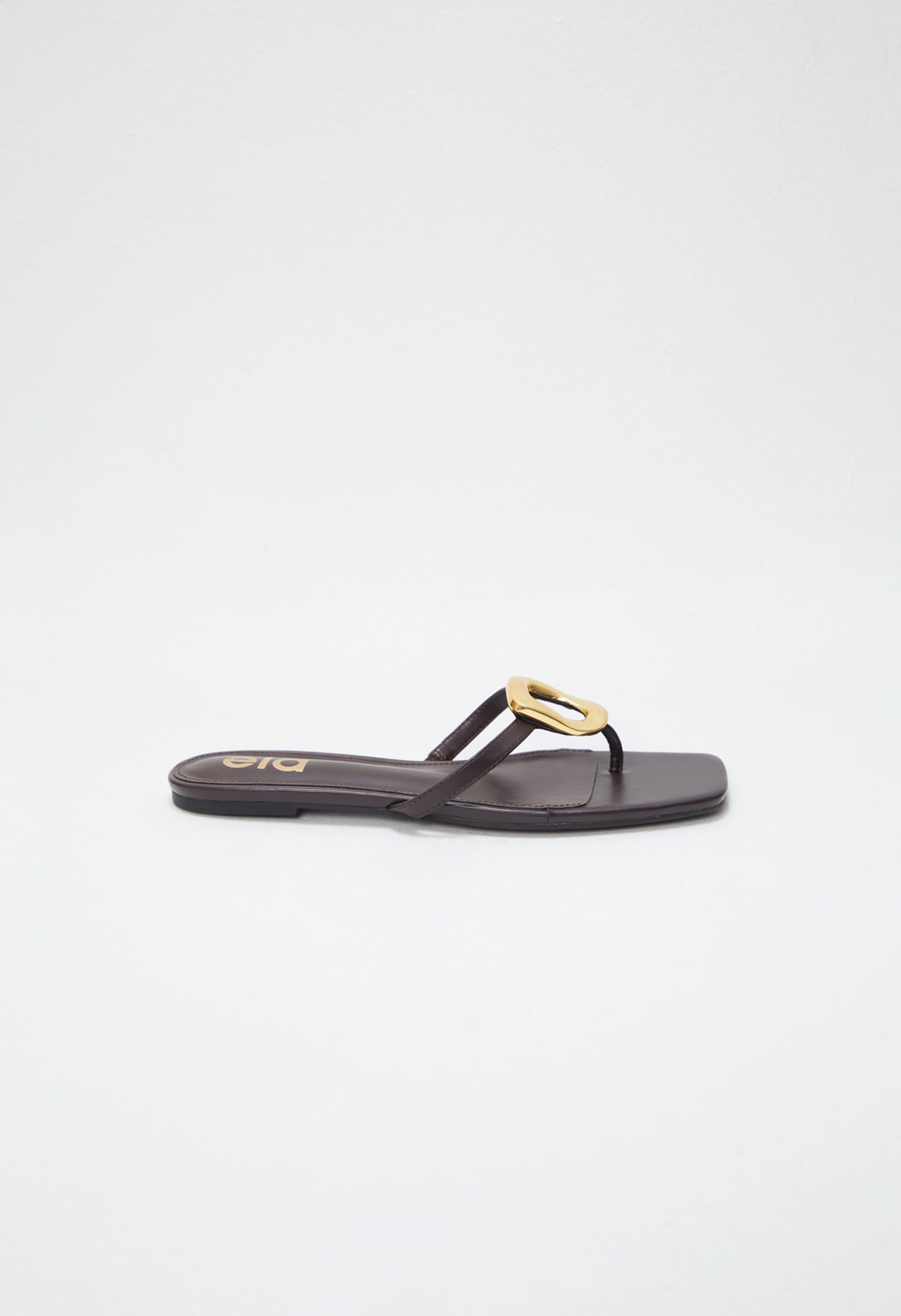 Sandalia plana chunky 40 chocolate - Imagen principal