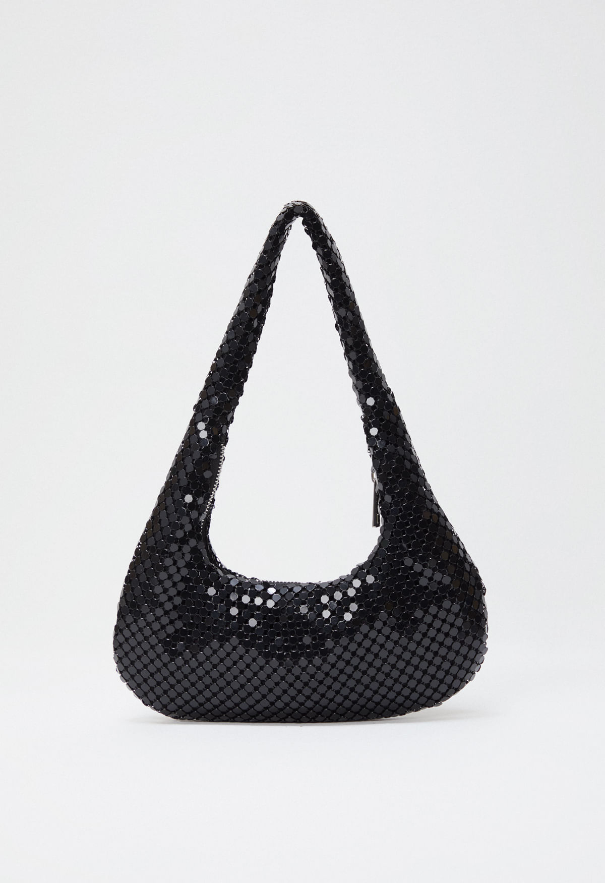 Bolso de hombro brillante unic negro - Imagen principal
