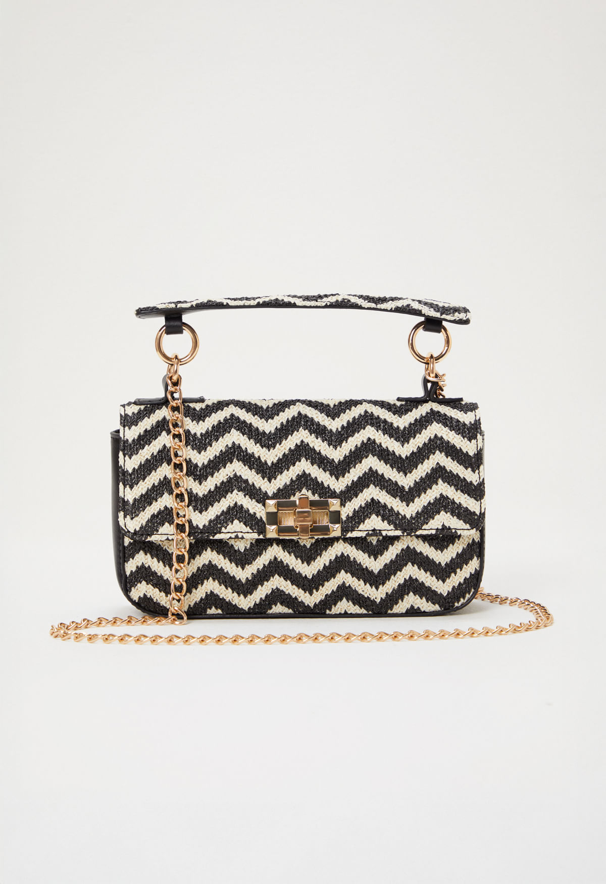 Bolso manos libres costero en zigzag unic combinado - Imagen principal