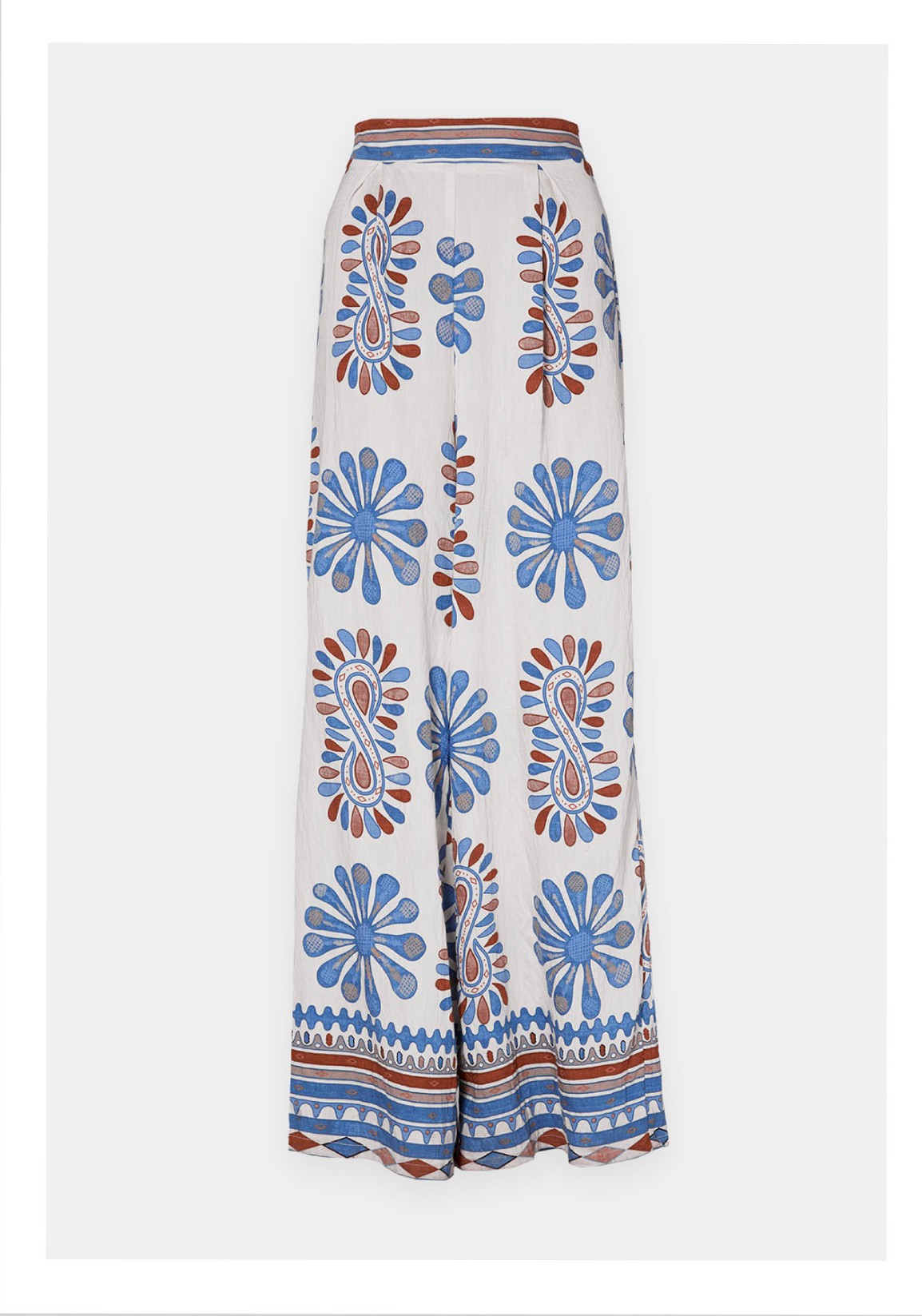 Foto producto de un pantalón estampado para mujer de la marca ELA