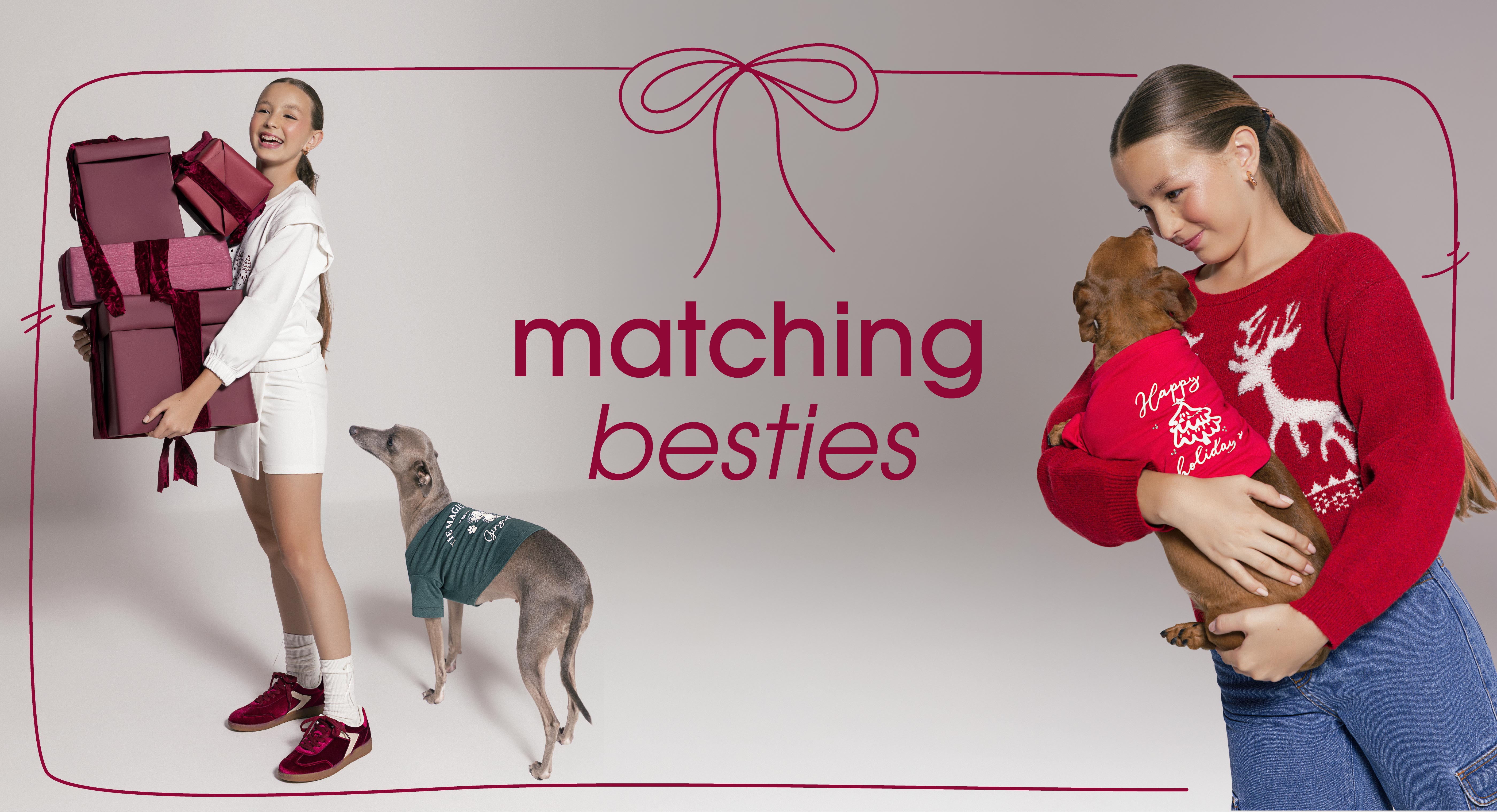 Matching Besties | ela Girl & Pets​
