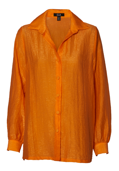 Foto de blusa naranja mujer de la última colección de ELA